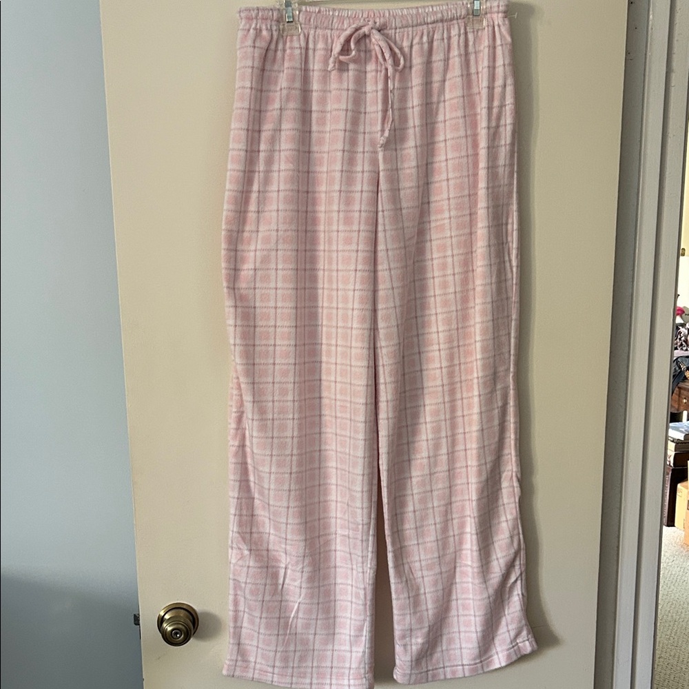 Pink Plaid Lounge Pants